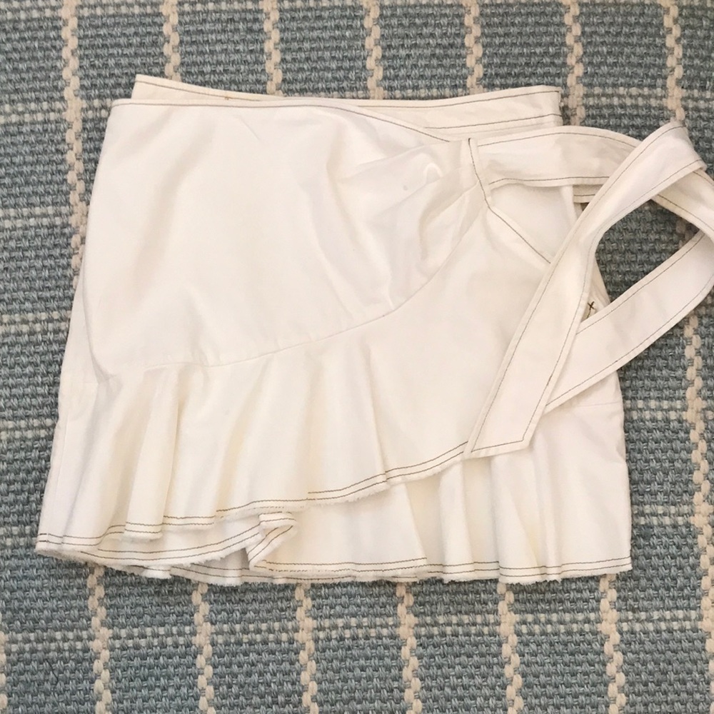 Cinq a sept white cotton skirt size 12.
